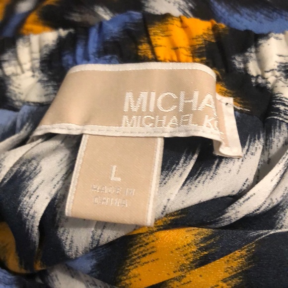 Michael Michael Kors Zigzag Pleated Maxi Skirt L - Picture 2 of 4